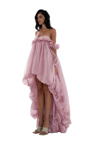 Pink tulle dress thumbnail 2