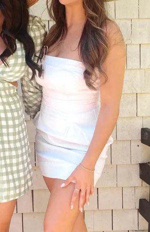 Guess White Denim Mini Dress thumbnail 1
