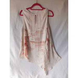 White House Black Market Large Sleeveless Asymmetrical Sleeveless Top thumbnail 3