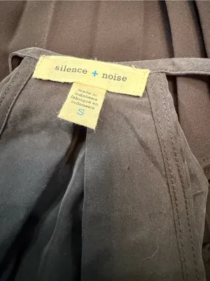 silence + noise Urban Outfitters charcoal black slip dress Sz S thumbnail 4