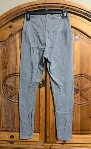Grey high-waisted leggings #leggings thumbnail 2