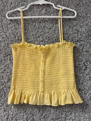 PacSun Yellow Crop top thumbnail 1