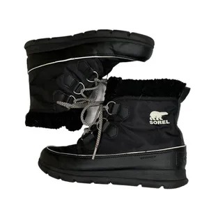 SOREL Explorer Carnival Boots Black/Sea‎ Salt Women’s Size 8.5 thumbnail 6