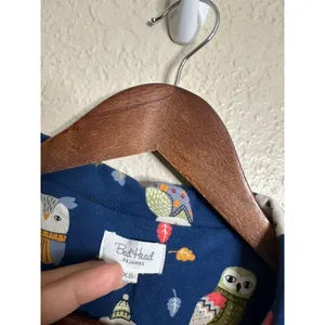 Bedhead Pajamas Autumn Owls Classic Stretch Jersey Pajama Set Womans XS thumbnail 9