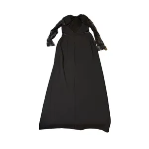 NWT Lulus Size Large Bragging Rights Black Lace Long Sleeve Column Maxi Dress thumbnail 9