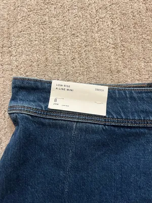 American Eagle Jean Mini Skirt Low Rise Stretch thumbnail 3