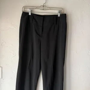 Vintage Y2k Black Pinstripe‎ Dress Pants 6 Low Rise Interview Outfit Women thumbnail 2