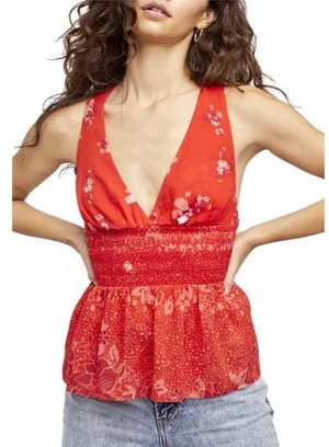 ✨ HP✨NWOT✨Free People Brinkley Smocked Tank Top✨ thumbnail 1