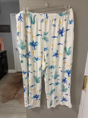 NWT beach theme resort wear vacation super soft pajama set,L thumbnail 5