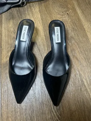 Black Steve Madden slip heels thumbnail 3