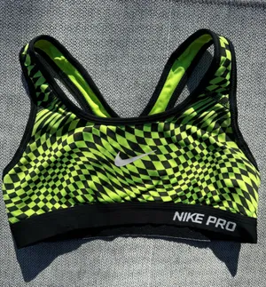 Crazy Yellow Nike Dri-Fit Sports Bra thumbnail 1