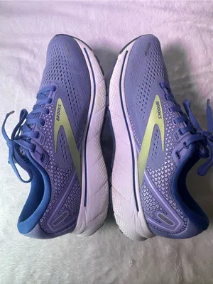 Brooks Ghost Women's Running Shoe - Lavender/Green thumbnail 8
