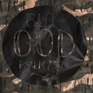 Christian Jesus Psalm 73:26 “But God” Graphic Tee T-Shirt Top Short Sleeve Blouse Bible Verse Camo Green Black Sz S - measurement in pics thumbnail 2