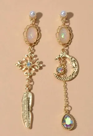 UB Moon Earrings Gold thumbnail 2
