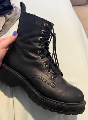 Black Combat Boots thumbnail 1
