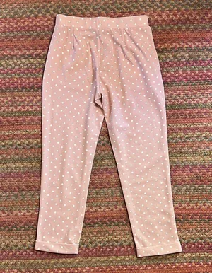 PINK POLKA DOT AMARYLLIS WORK BUSINESS LEGGING SOFT BASIC PANTS thumbnail 4