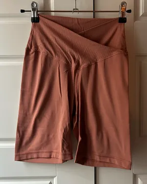 Offline by Aerie Terracotta Biker Shorts thumbnail 1