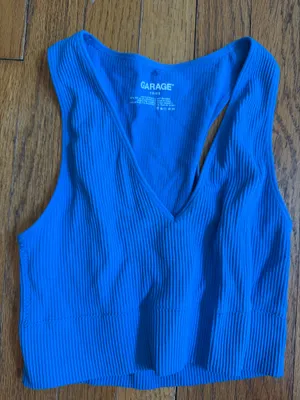 garage blue tank top xs thumbnail 1