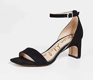 Sam Edelman Black Suede Sandals Sz 7.5 thumbnail 1