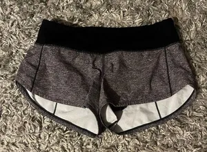 Lululemon grey speed up 2.5” shorts size 4 thumbnail 1