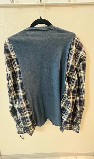 Jimi Hendrix Graphic Tee Flannel Blue thumbnail 4