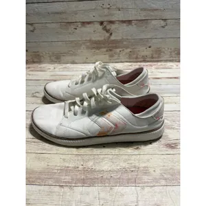 Dr. Scholl's Lace Up Leather Sneakers Women's 10M White Pastel Shoes Comfort thumbnail 3