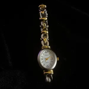 Carriage By Timex Watch Women Dainty Gold Silver Tone 19mm thumbnail 2