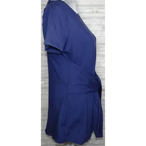 Agnes & Dora Short Sleeve Side Seam Sash Knit Top Navy Blue ~ Size L 12-14 thumbnail 2