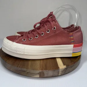 Converse Chuck Taylor All Star Lift OX Women's Shoe Pink Rainbow 564559C Size 7 thumbnail 5
