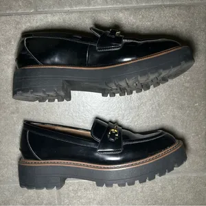 Sam Edelman Laurs Black Chunky Platform Lug Sole Loafers Women’s Shoe Size 8.5 thumbnail 6