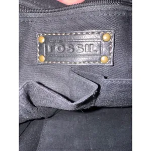 Fossil Black Leather Crossbody Organizer Bag With ID‎ Window And Card Slots thumbnail 3
