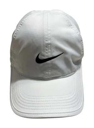 Nike Dri-Fit Featherlight Performance Hat Cap White One-Size Unstructured thumbnail 1