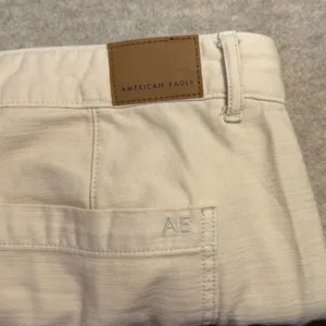 American‎ Eagle Womens Cream Off-White Double Knee Carpenter Utility Pants Sz 4 thumbnail 6