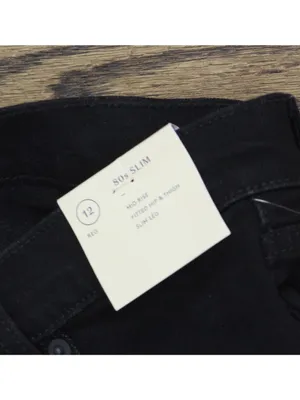 Universal Thread Mid-Rise 80's Slim Fit Jeans 93045561 Black 12 thumbnail 7