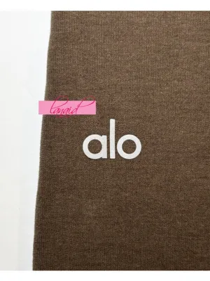 Alo Sway Bootcut Sweatpants Olive Tree High-Rise Waist Army Brown Flare Sweats M thumbnail 10