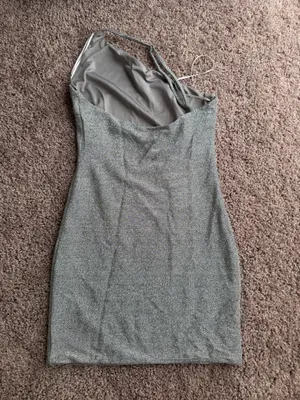 Princess Polly Gray Sparkly Mini Dress thumbnail 3