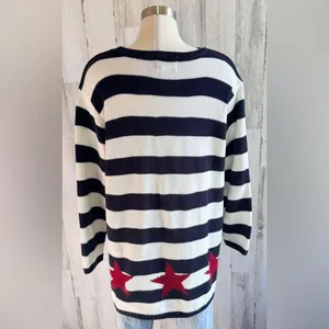 Vintage Christmas Snowman Sweater Size‎ 1X Kitschy whimsical Americana thumbnail 4