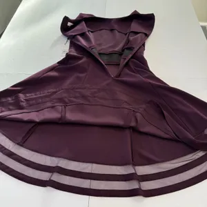 NWT Calvin Klein Purple Mesh Illusion Hem‎ Fit Flare Stretch Sleeveless Dress 6 thumbnail 10