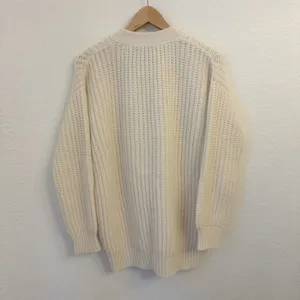 Jenni Kayne Alpaca Cocoon Cardigan XS Chunky Knit Wool Blend Oversized Cream thumbnail 7