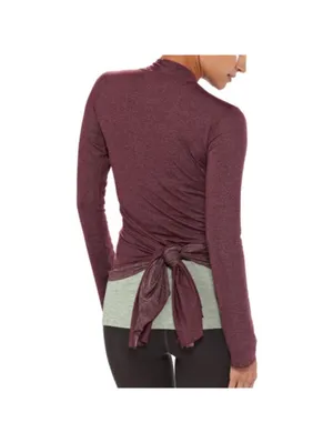 Patagonia EUC Women's Glorya Wrap Plum Long Sleeve Yoga Cardigan Size M thumbnail 2