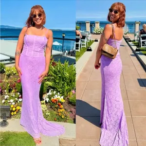 House of CB Antonina Orchid Lace Corset Maxi Dress Purple Size M Regular Cup A-C thumbnail 13