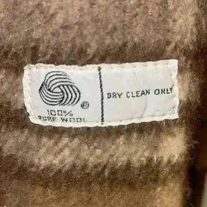Vintage M Linman wool Burberry pattern Coat Brown thumbnail 6