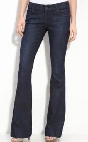 Dylan George & Co Diane Flare Dark Blue Low Rise Trouser Denim Jeans‎ thumbnail 1