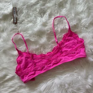 SKIMS Fits Everybody Lace Scoop Bralette Taffy Size Large thumbnail 5