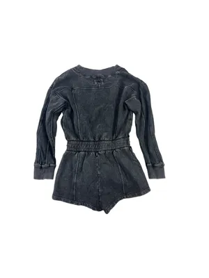 Free People Movement Grey Intercept Romper Lounge Comfort Size M (oversized) thumbnail 5