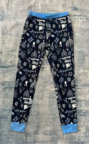 Target New! Blue White Hannukah Print Pajama Pants Women's Small thumbnail 1