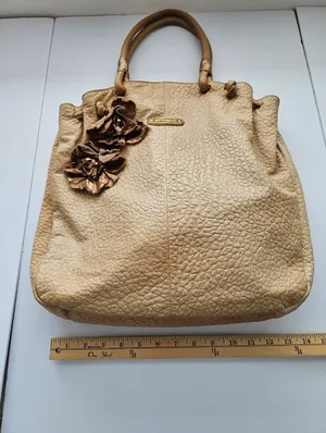Cynthia Rowley Pebble Leather Floral Applique Hobo​ Bag thumbnail 3