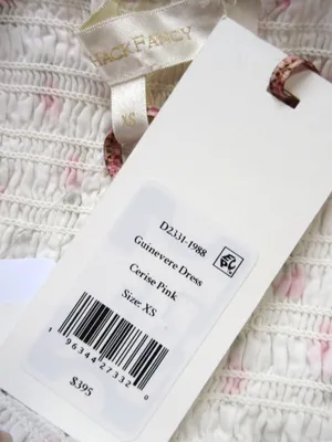 NWT LoveShackFancy Guinevere Maxi in Cerise Pink Floral Cotton Smocked Dress XS thumbnail 8