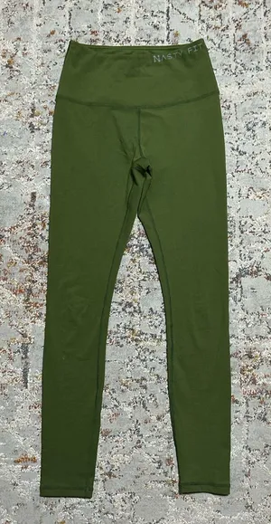 Nasty Fit high rise Gym Workout leggings size XS green thumbnail 1