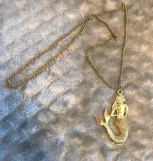 Gold Mermaid Necklace thumbnail 1